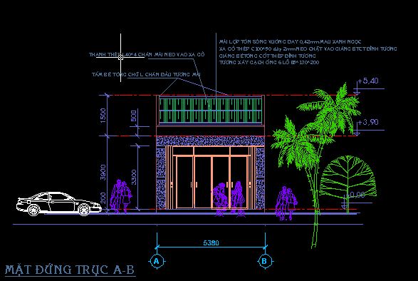 Hồ sơ thiết kế,nhà trưng bày sản phẩm,bản vẽ autocad thiết kế nhà